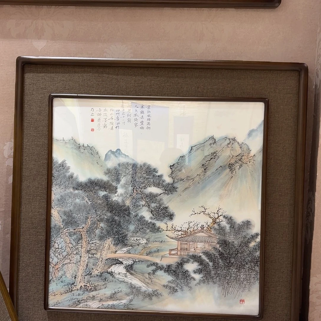 国画真人手绘作品