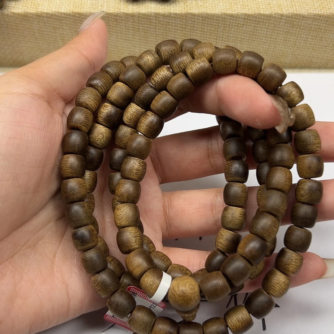 沉香手串芽庄白棋楠