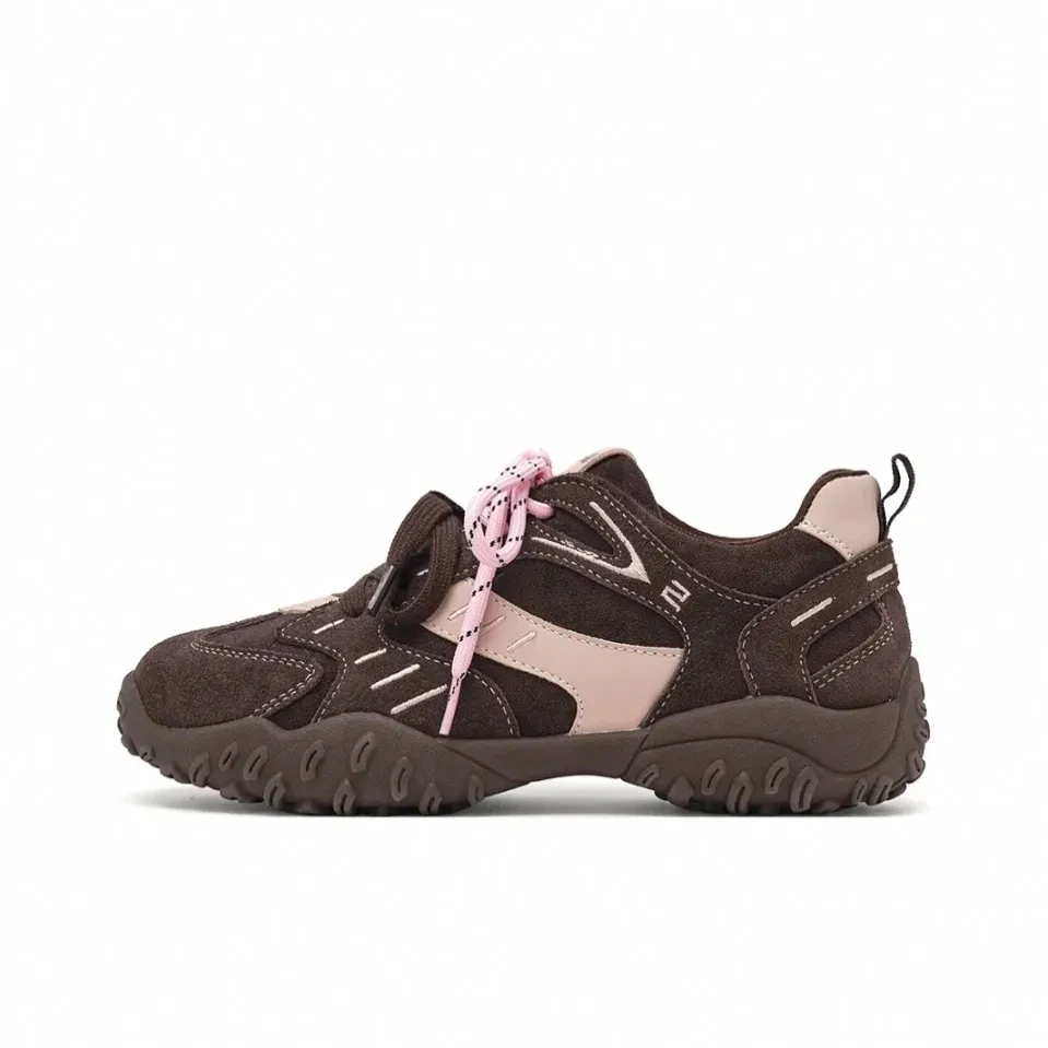 复古低帮德训鞋女款2025春季新款爆款时尚百搭情侣防滑系带老爹鞋