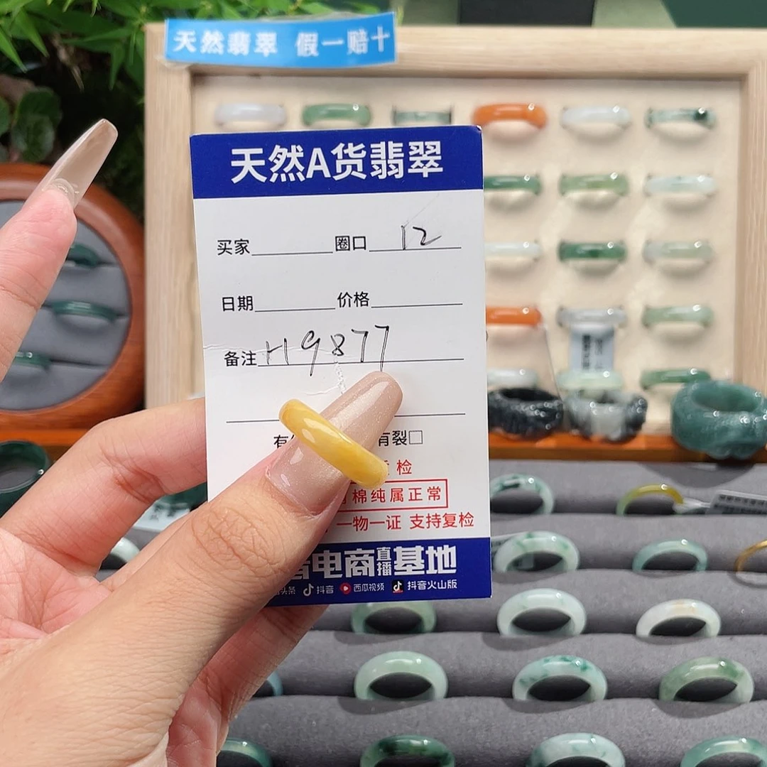未镶嵌戒指翡翠H9877