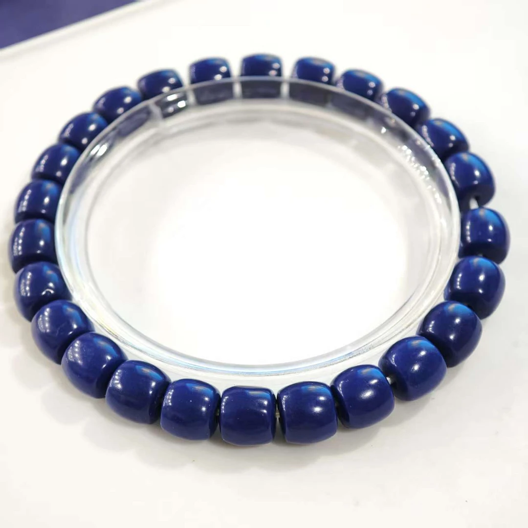A154 青金石0.8cm桶珠手串