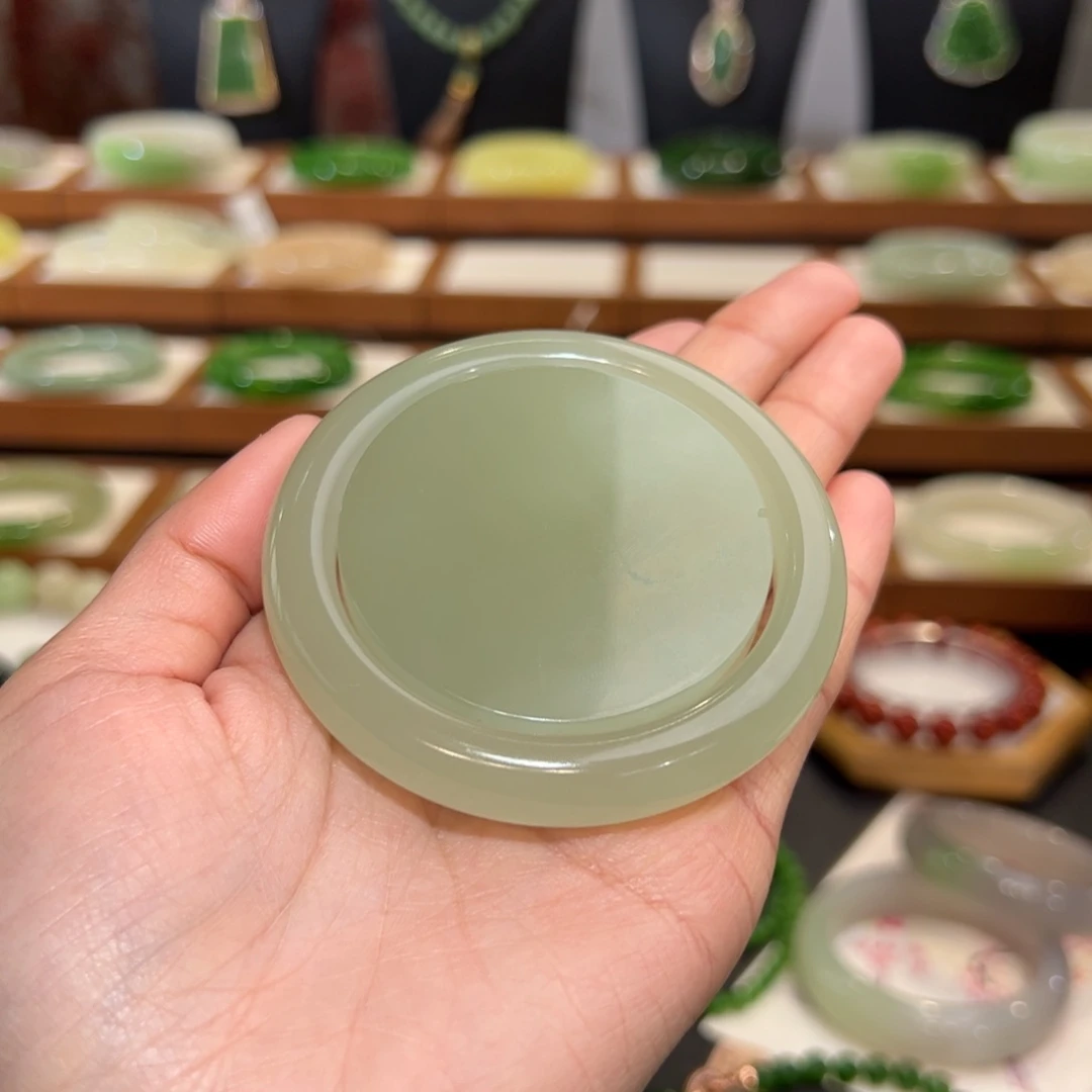 和田玉手镯分单未镶嵌可***王高品毕业晴水猫53