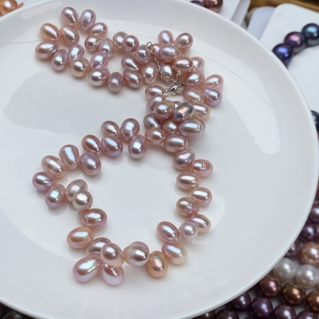 淡水珍珠颈饰银S925镶嵌