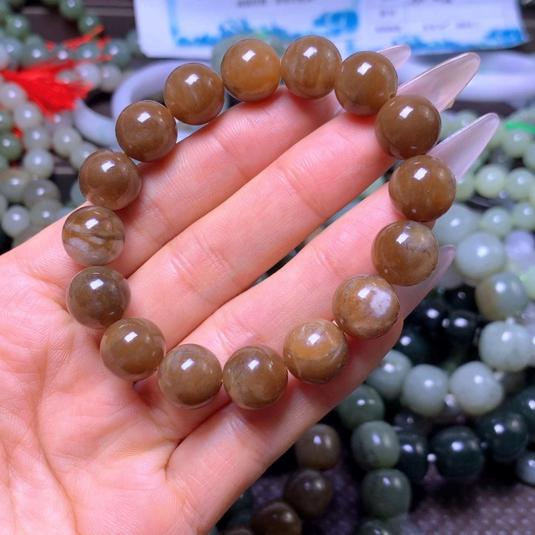 和田玉未镶嵌手串卡12