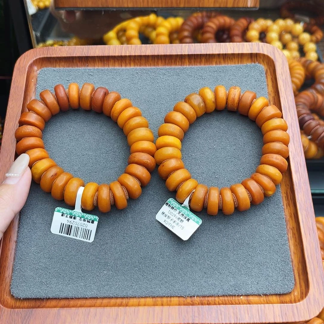 琥珀手链未镶嵌15m 多样性发其一