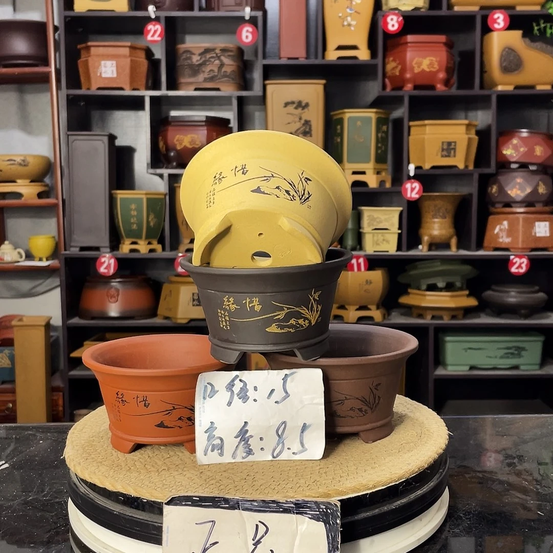 D-盆尚好紫砂花盆