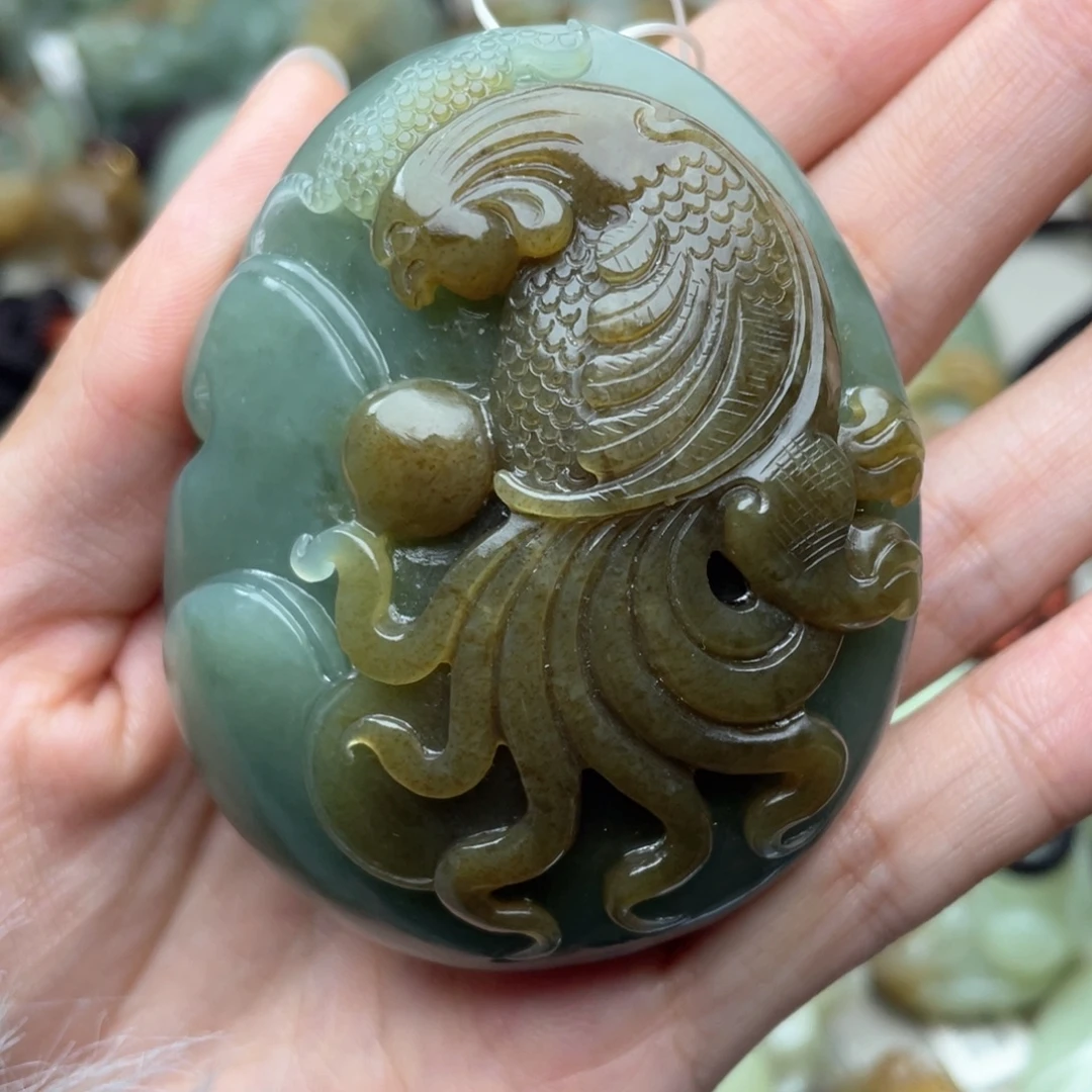 和田玉未镶嵌挂件