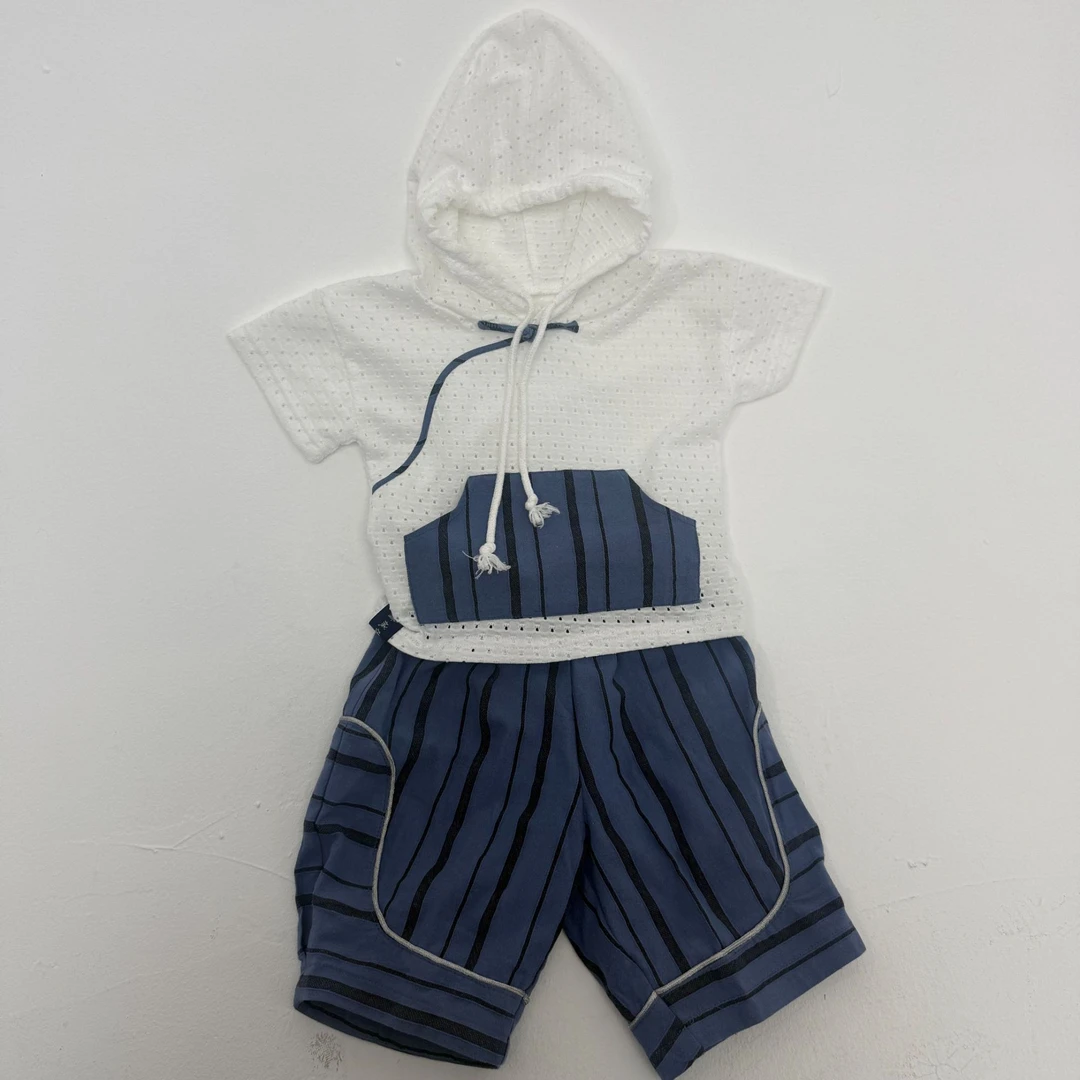 【黛尔玛精品服饰1】黛尔玛儿童款新品男女宝宝同款套装T1023