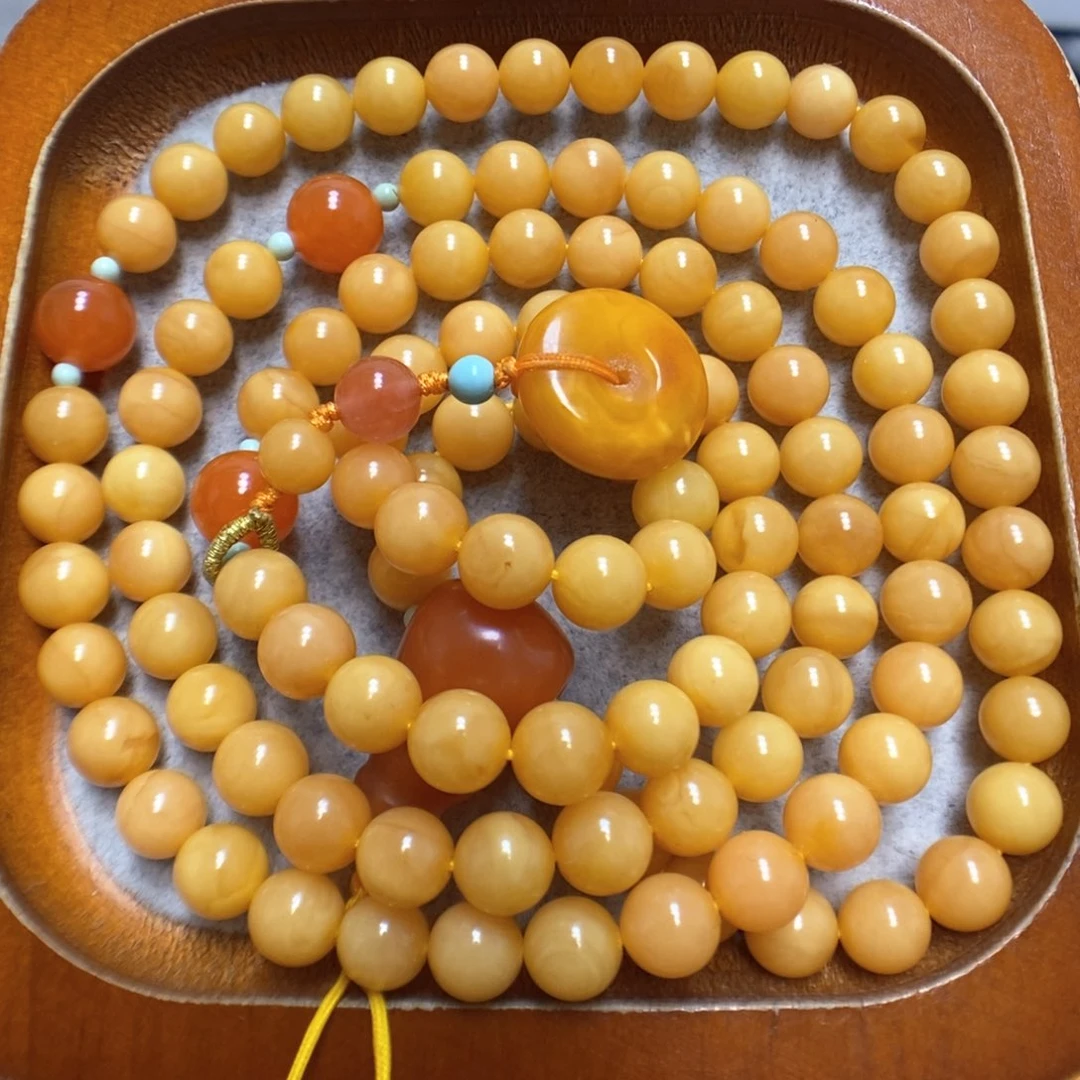 蜜蜡颈饰未镶嵌蜜蜡