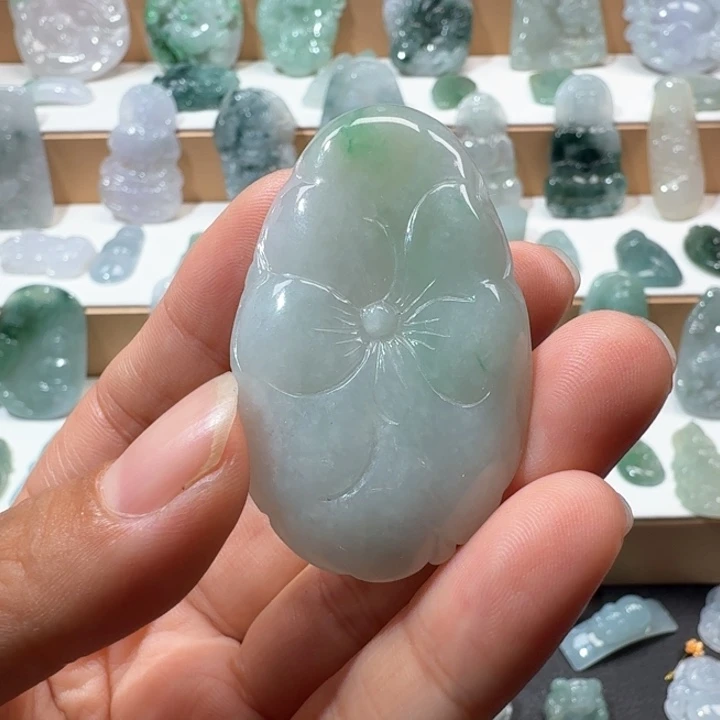 翡翠未镶嵌项链翡翠