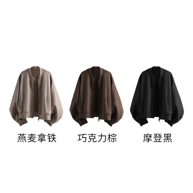 圆领抽褶棒球服P0147