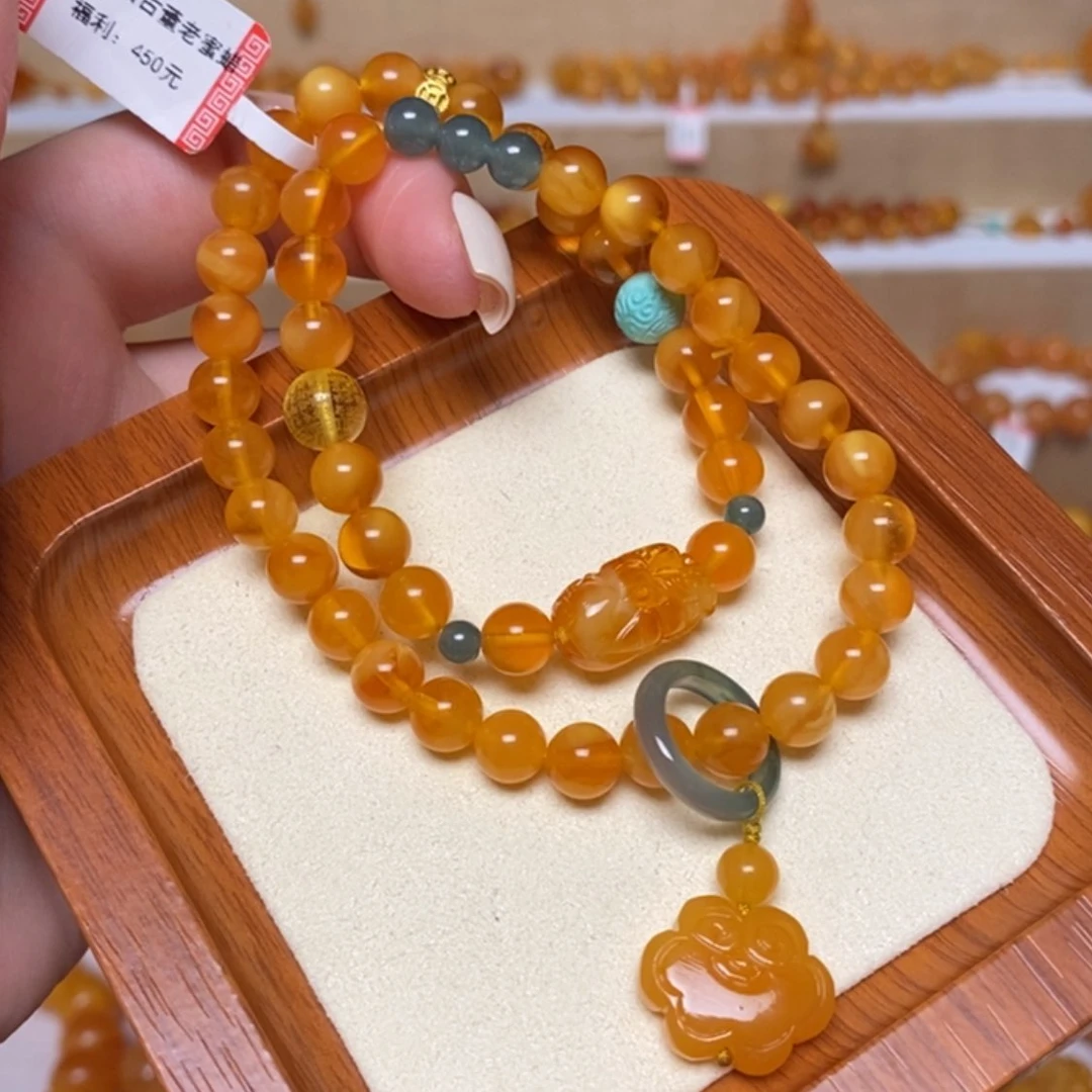 【闪购商品】未镶嵌蜜蜡手链手串