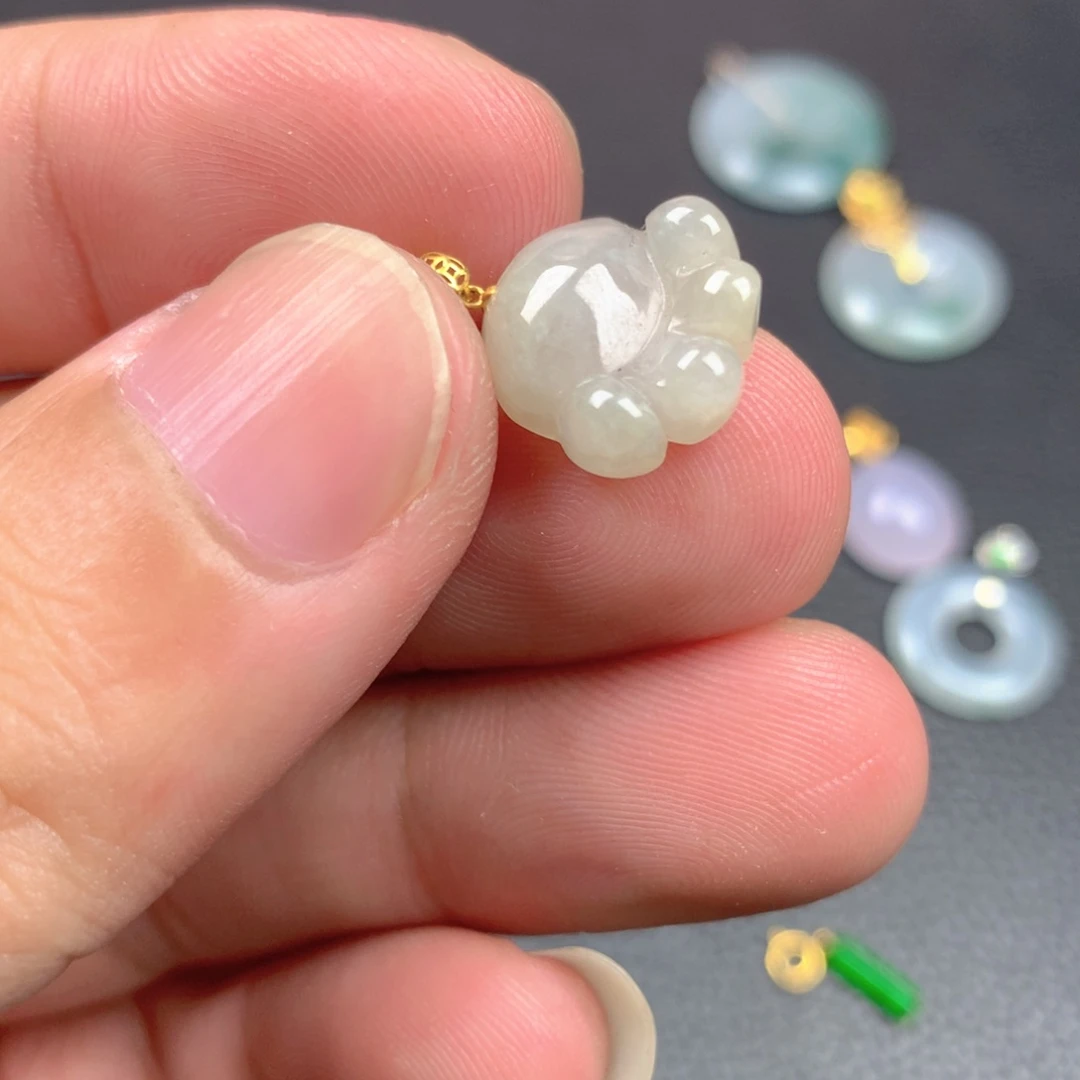 【闪购商品】翡翠18K金镶嵌颈饰翡翠