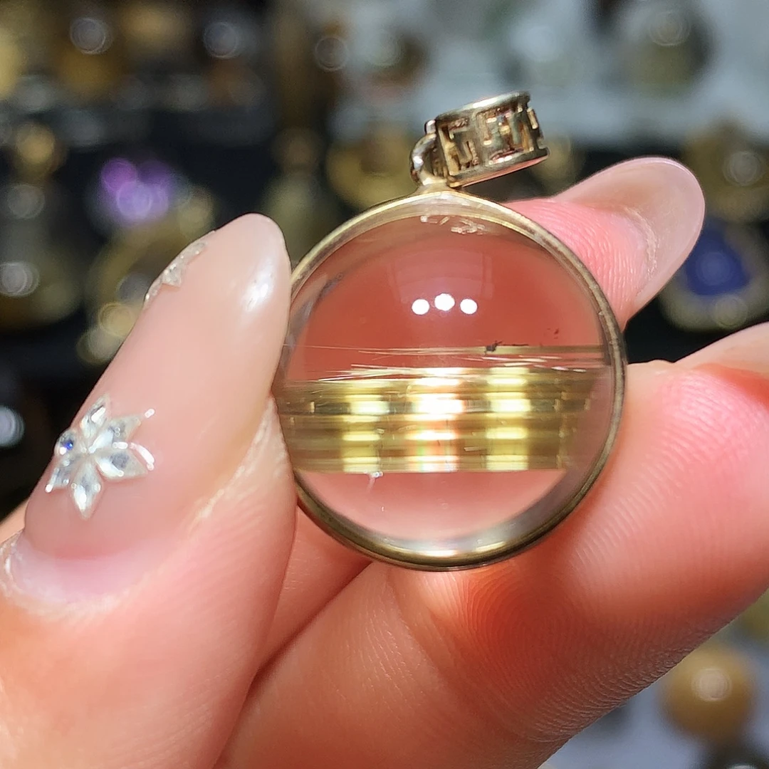 珠宝半成品银S925镀金镶嵌水晶