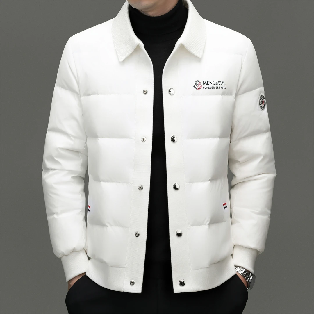 【专柜同款】冬季羽绒服男士冬季短款翻领加厚保暖休闲秋冬装外套