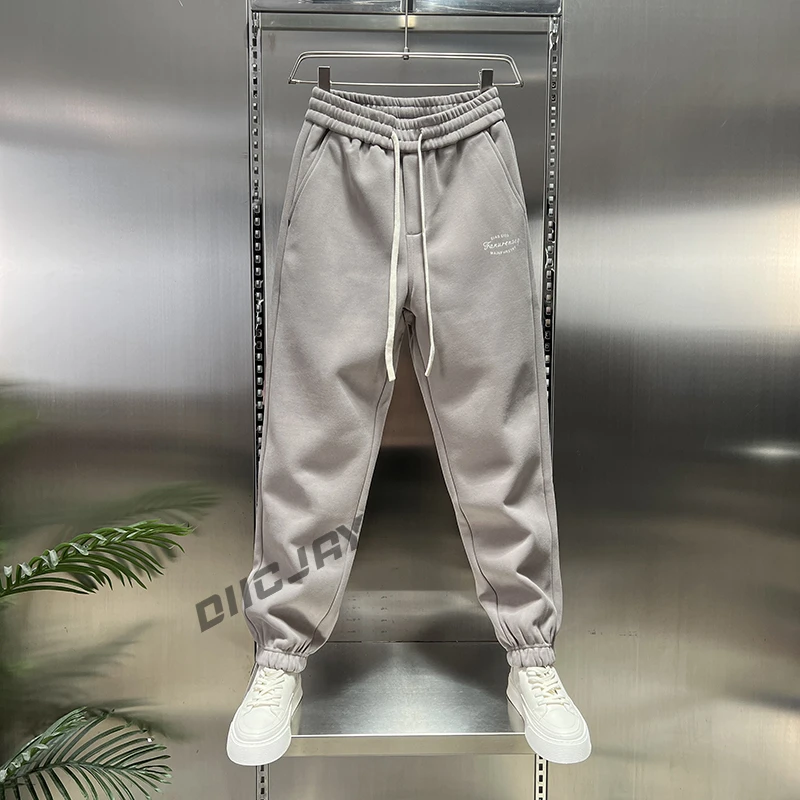 【保暖舒适】潮流时尚简约设计松紧腰柔软舒适百搭加绒加厚休闲裤男