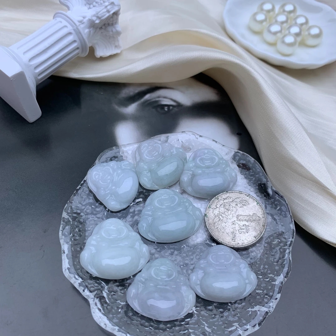 【佛缘】缅甸天然翡翠玉石A货平安扣佛公玉佛吊坠锁骨链颈饰女款