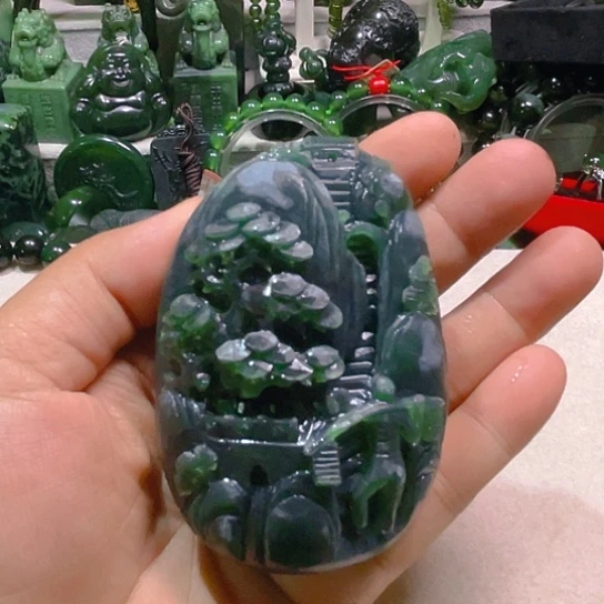 未镶嵌蛇纹石玉泰山玉