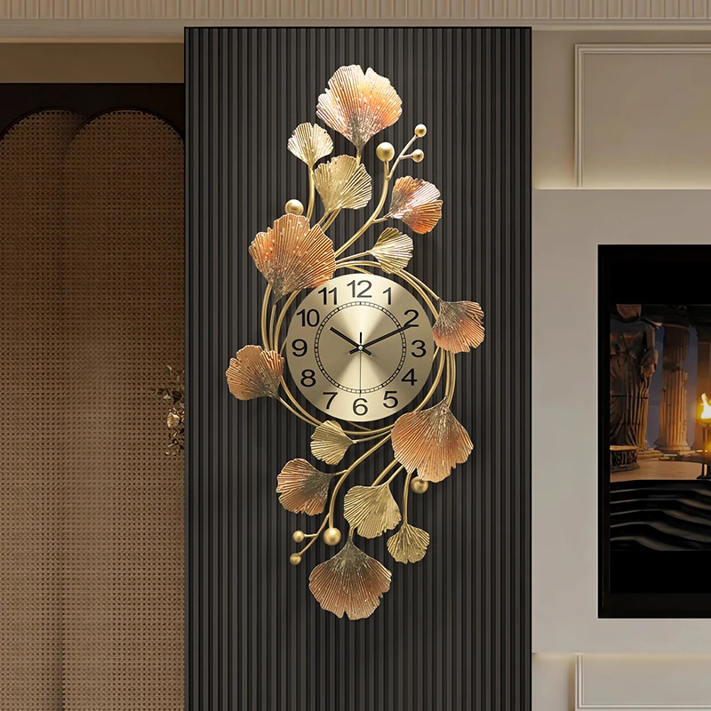 2025年款客厅钟表挂墙家用挂钟简约现代钟表大气创意静音装饰时钟