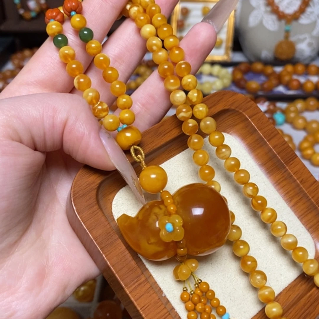 【闪购商品】蜜蜡颈饰未镶嵌项链