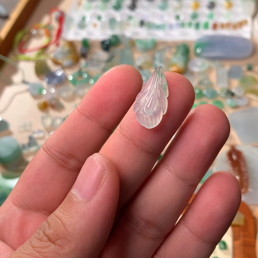 裸石翡翠冰胶羽毛