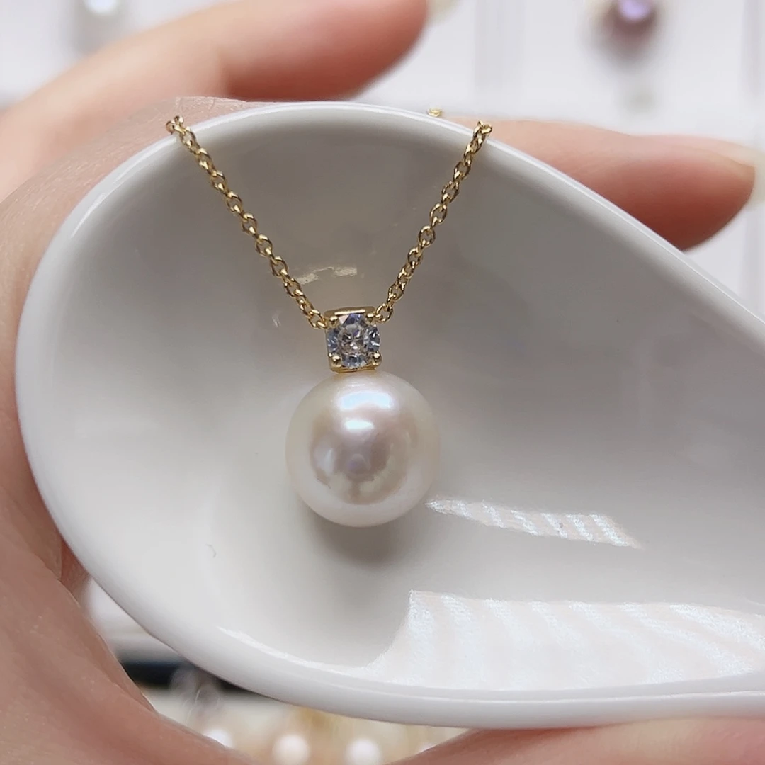 未镶嵌淡水珍珠吊坠(赠链)