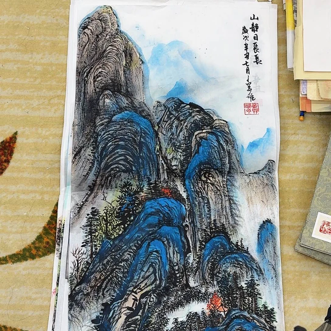 国画四尺四开手绘作品
