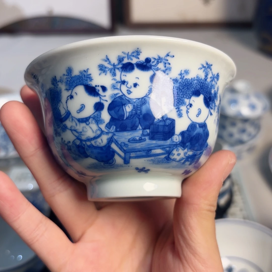 青花五童 嘎嘎好看