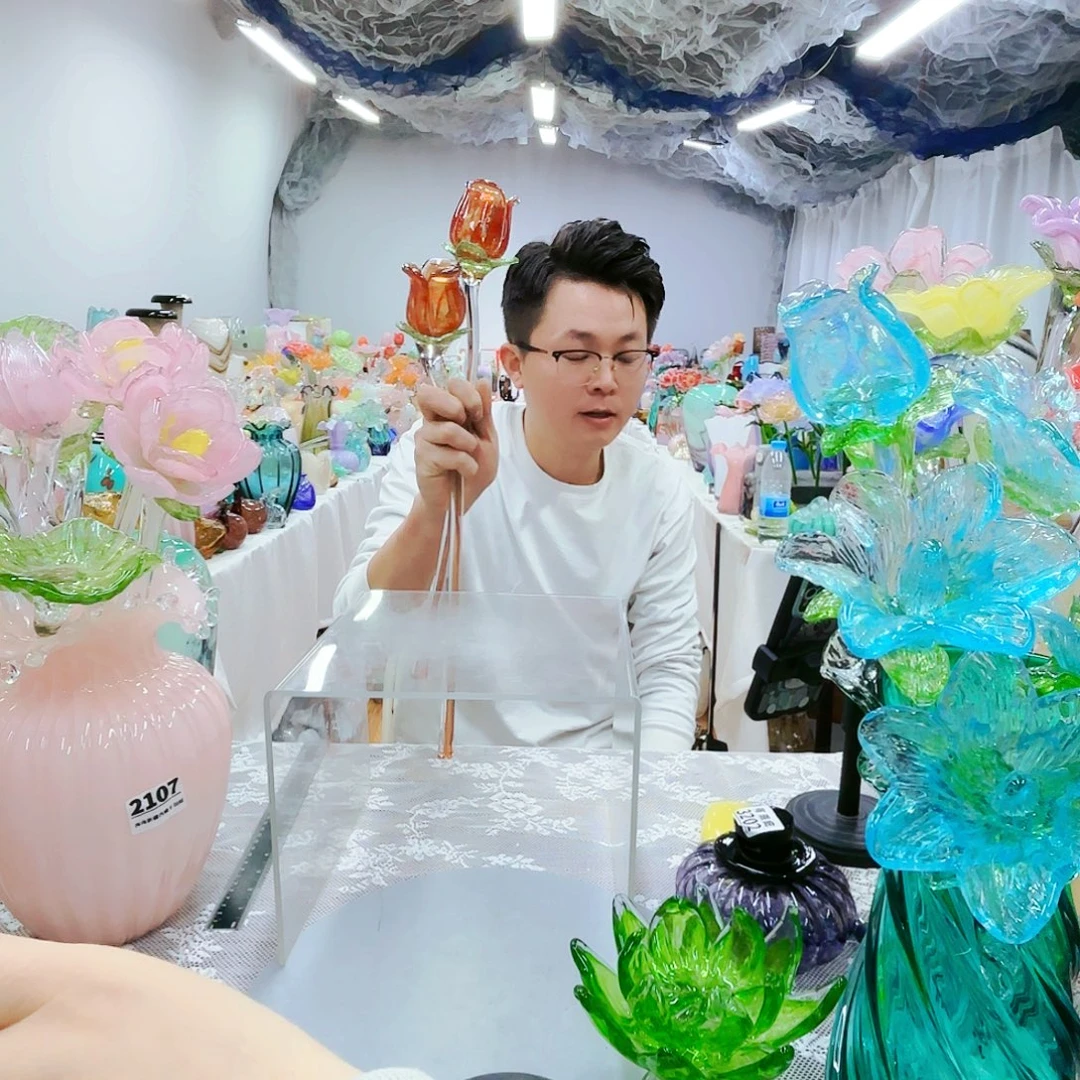 2朵福利不退不换琉璃艺术品