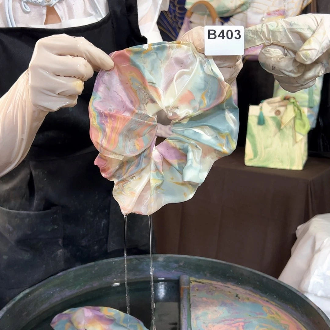 403玛卡龙圆饼发圈手作