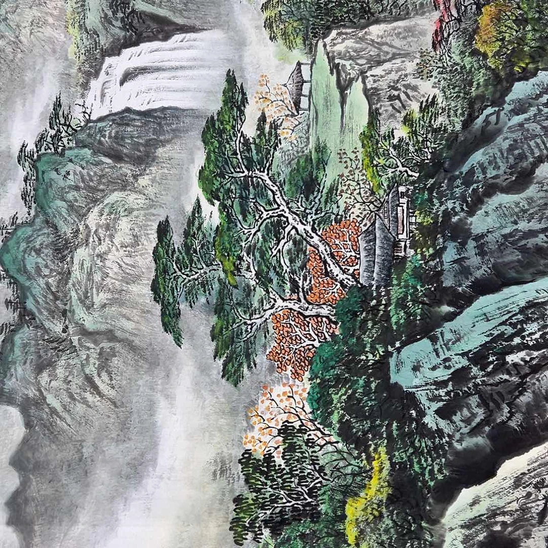 微***光国画纯手绘作品集欣赏