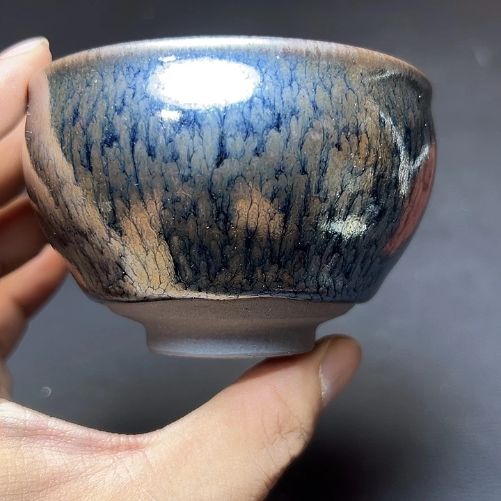 茶盏建盏百花将军杯