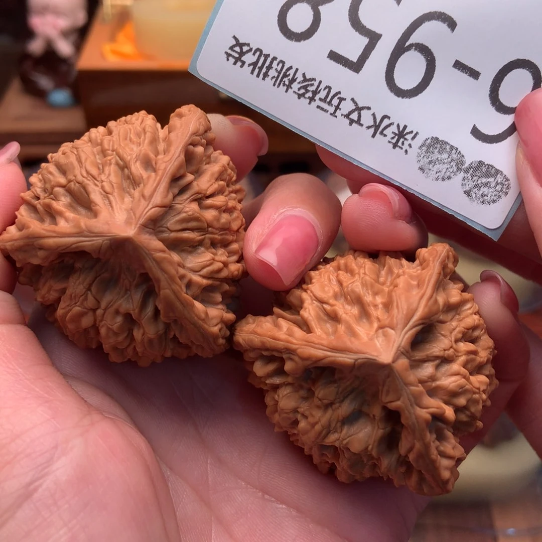 文玩核桃把件48官帽奔