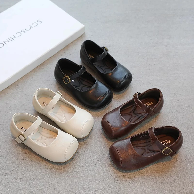 女童皮鞋软底儿童单鞋女宝2025新款秋季小女孩黑色玛丽珍鞋子软底