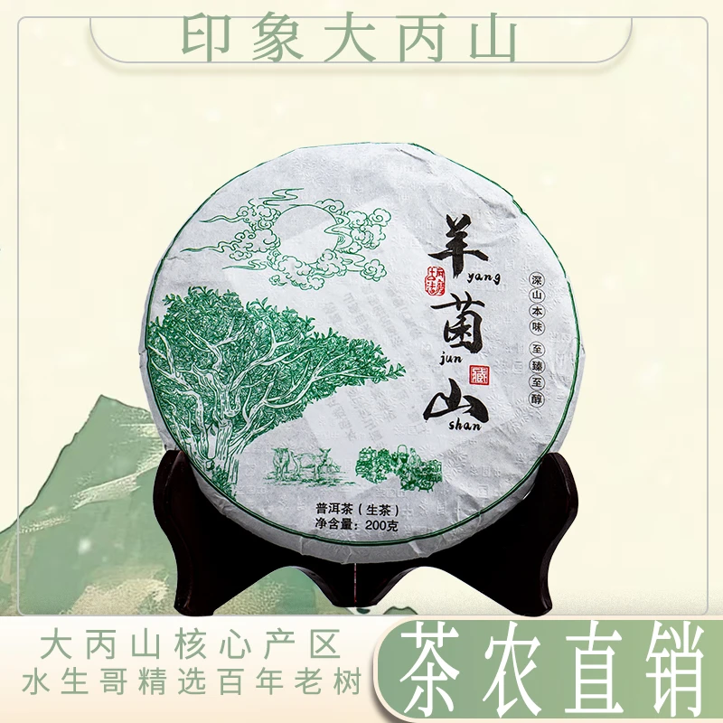 2020 羊菌山普洱生茶  饼茶