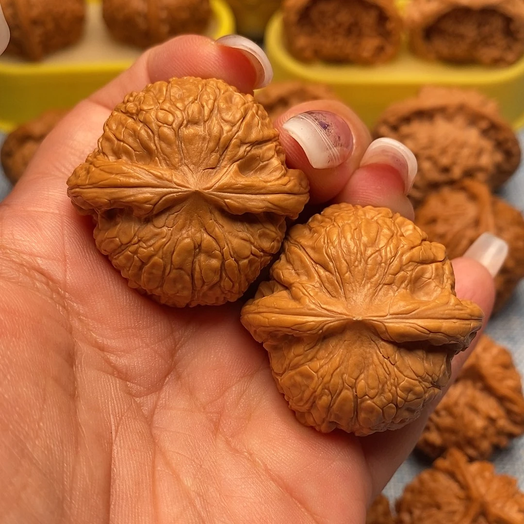 把件文玩核桃毕业粗棱肉球乾隆磨39尺全品