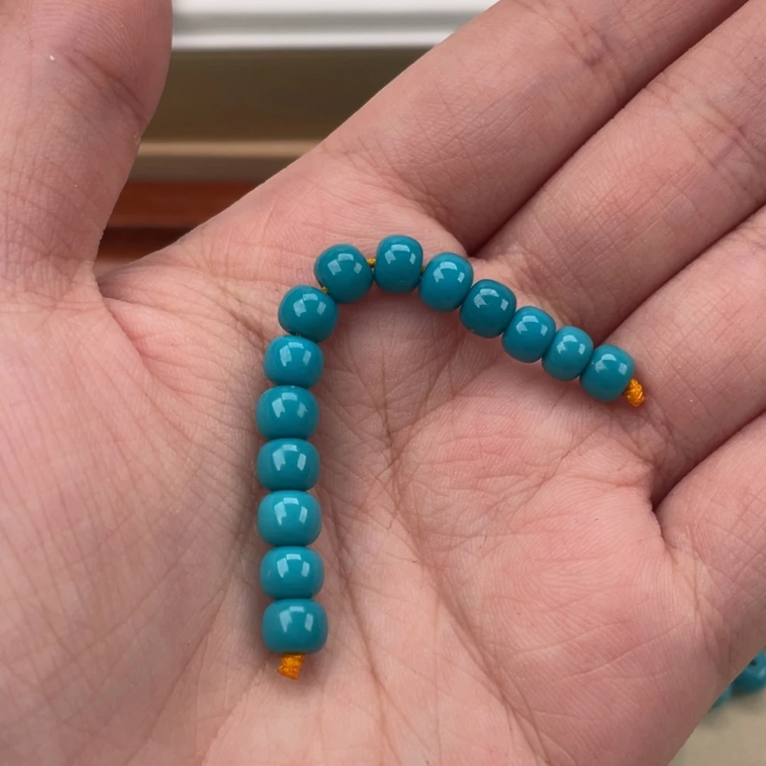 绿松石合金挂件老形串珠