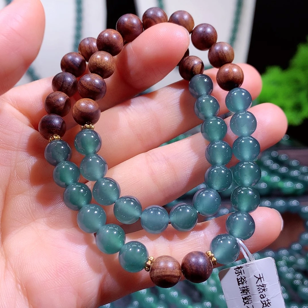 翡翠未镶嵌手链天然a货翡翠手串8mm