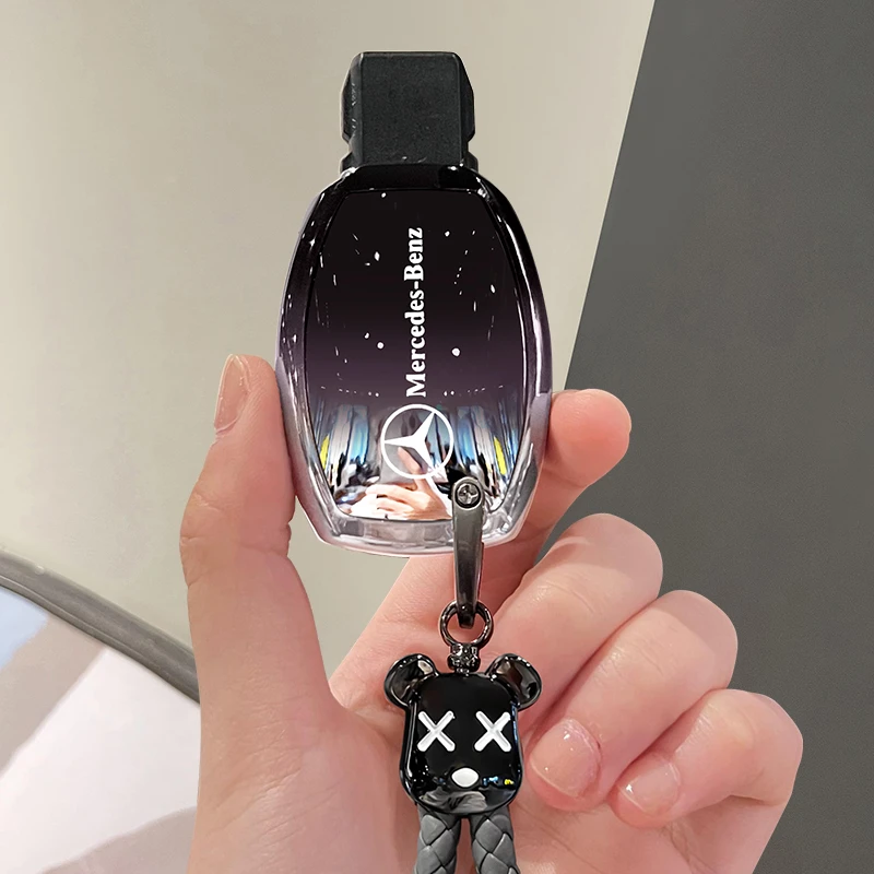 奔驰gla200钥匙保护套c260l壳e300l包glc300男女glk300遥控s350老