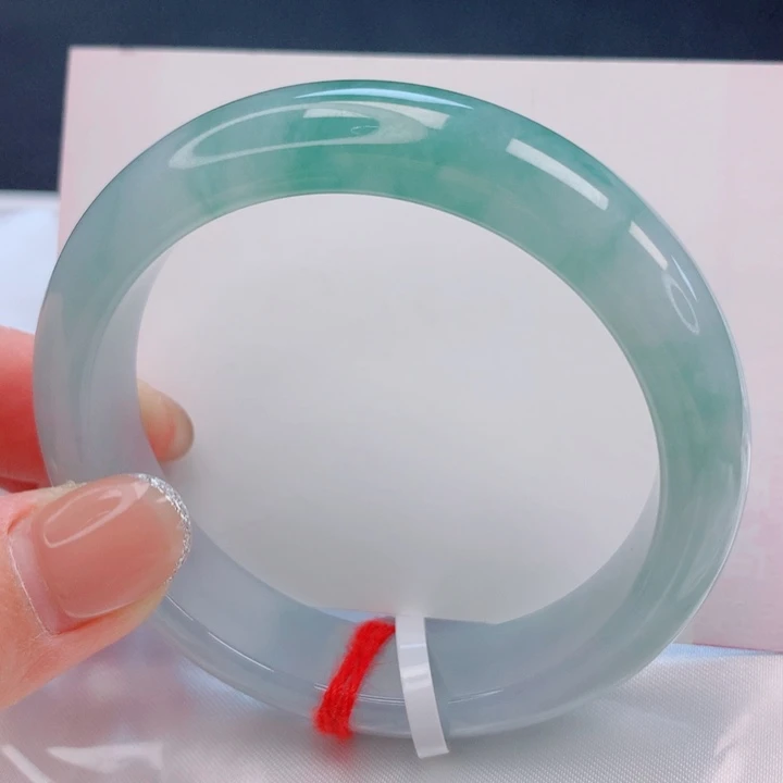 翡翠未镶嵌手镯55。56