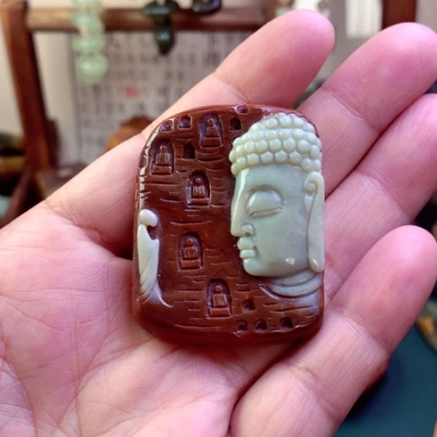 岫岩河磨玉（透闪石质玉）颈饰未镶嵌