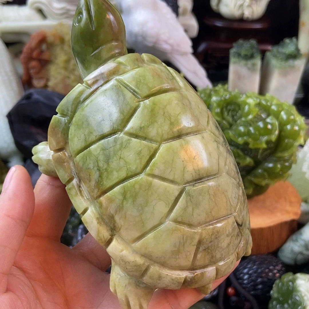 蛇纹石玉未镶嵌手把