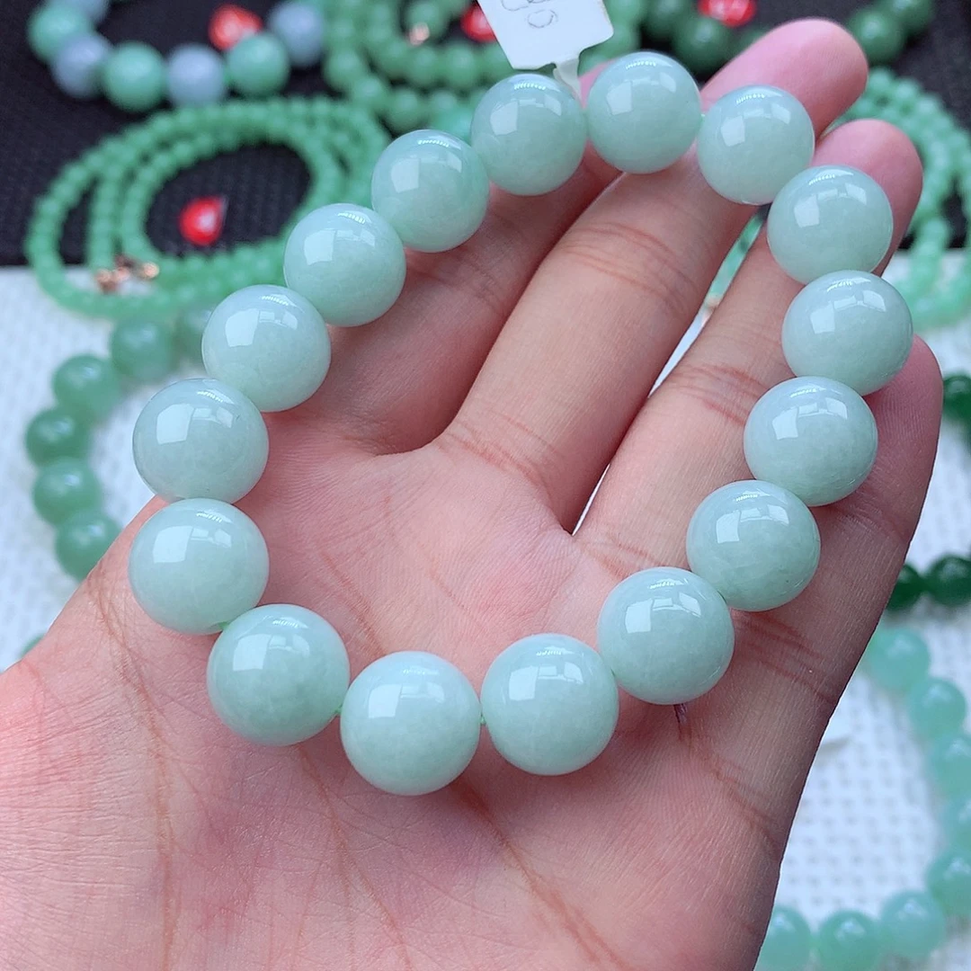 翡翠未镶嵌毛衣链卡13