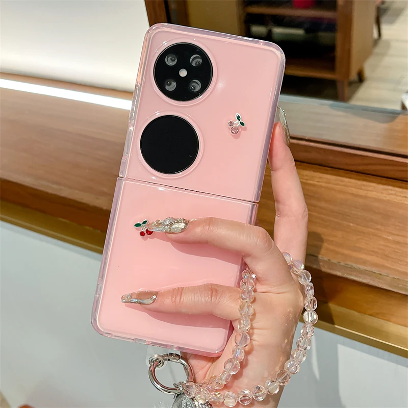 适用华为pocket2手机壳相框果冻p50pocket折叠屏小樱桃女款保护套
