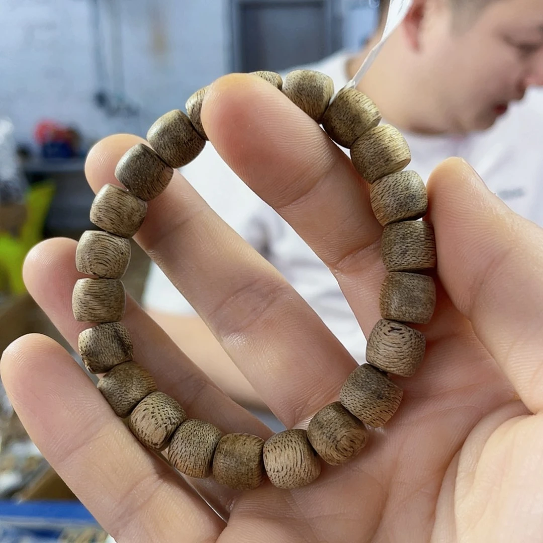 手串沉香野生文莱鼓珠单圈0.9/7克多样性发一