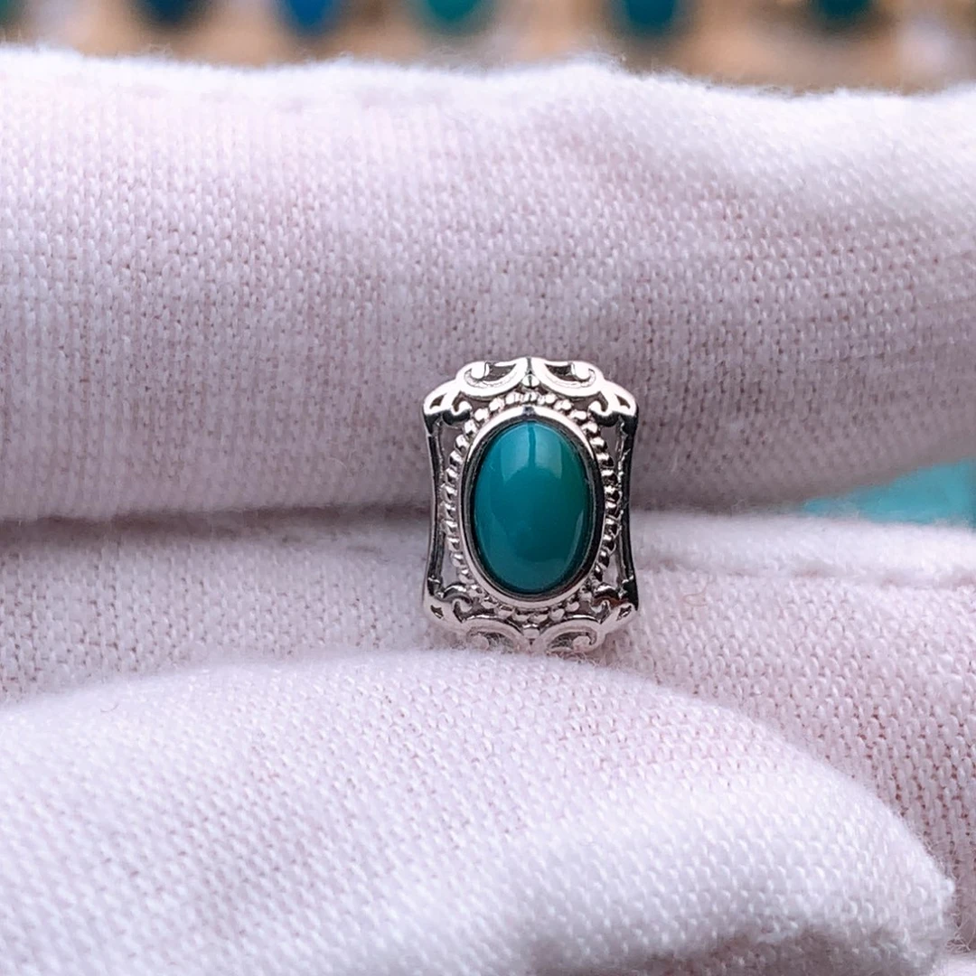 绿松石银S925镶嵌珠宝奇石