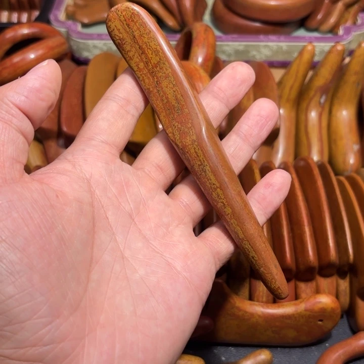 红砭石精品款加长拨筋棒