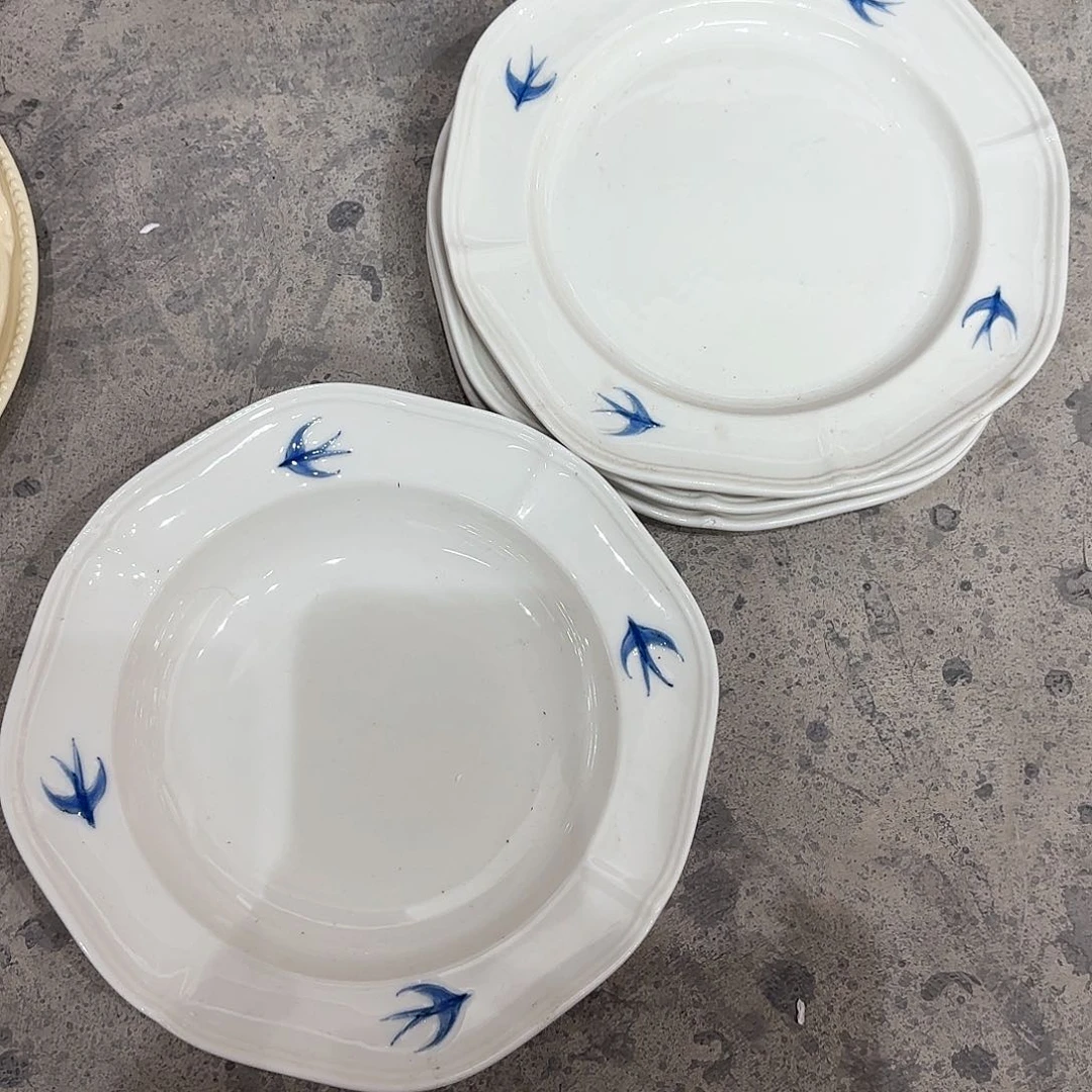 棉麻微瑕燕子一深一浅