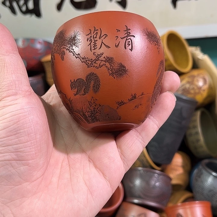 茶杯紫砂全手工紫砂主人杯