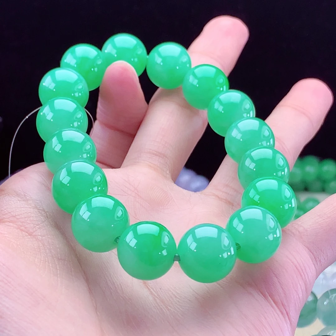 翡翠手链未镶嵌卡13mm